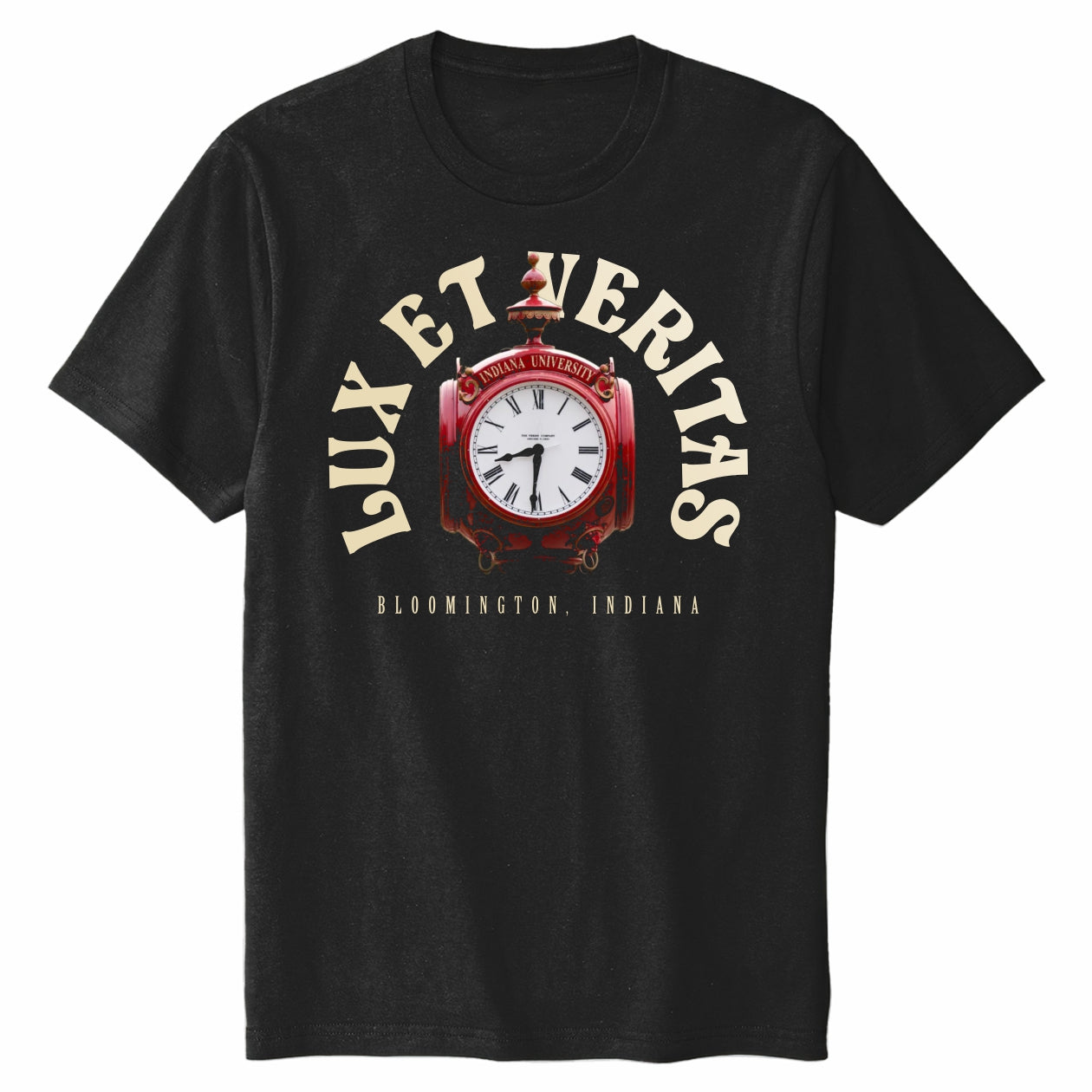 indiana university gear Indiana University Shirt Lux et Veritas Clock