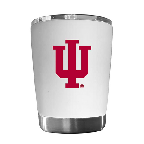 Indiana Hoosiers White 12oz Stainless Steel Low Ball Tumbler