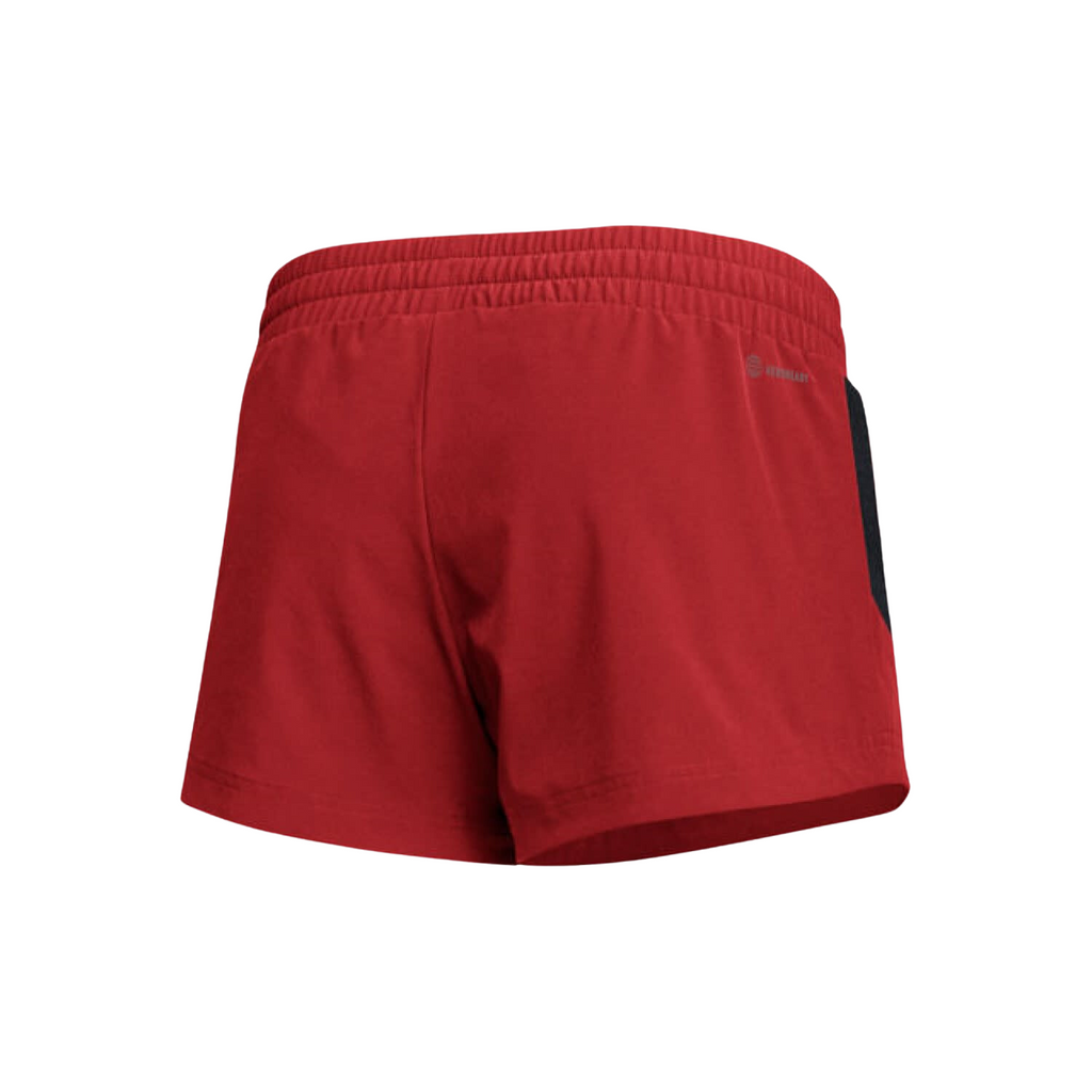 3 stripe shorts women's red deals
