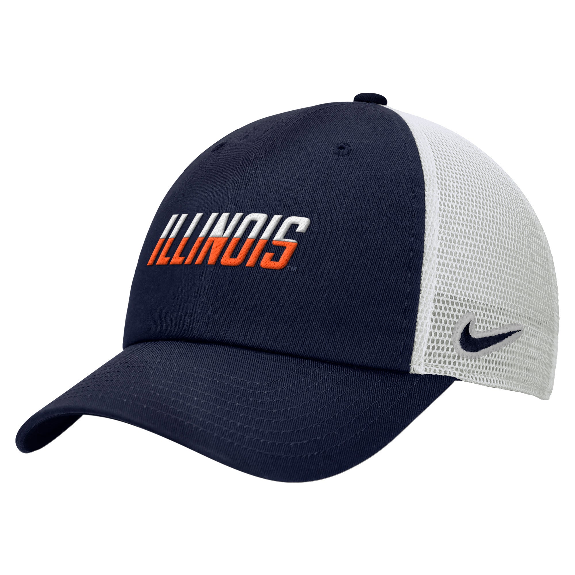 Illinois Fighting Illini Nike Club Wordmark Meshback Hat