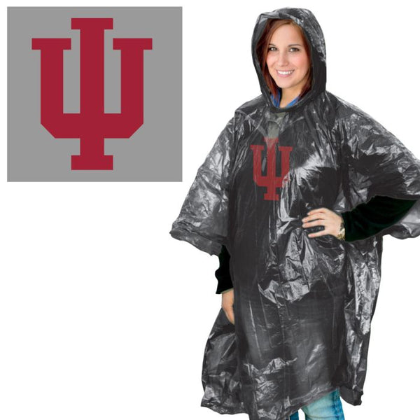 Indiana Hoosiers Grey Rain Poncho – Gameday Spirit Fanstore