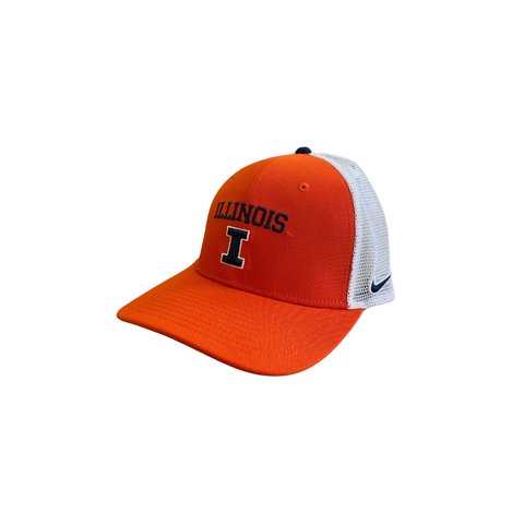 Illinois Fighting Illini Nike Rise Adjustable Trucker Hat