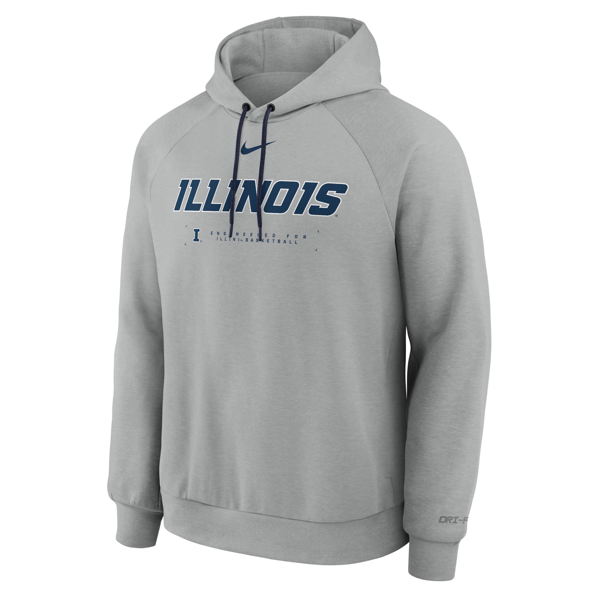 Illinois Hoodie Men's Grey/Navy Nike Basketball – Gameday Spirit