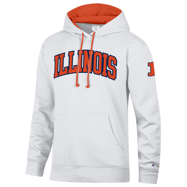 Illinois Fighting Illini Champion White Hooded Sweatshirt
