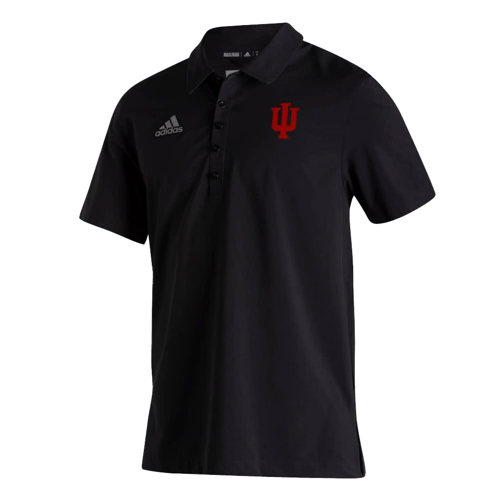 Indiana Hoosiers Men's Adidas Black Logo Polo – Gameday Spirit