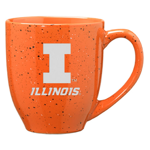 Illinois Fighting Illini Orange Speckle Mug