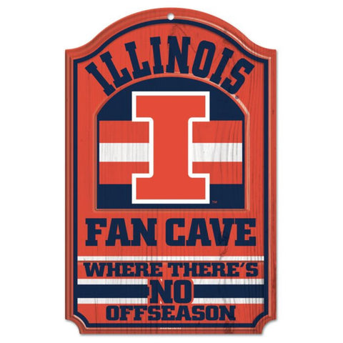 Illinois Fighting Illini Fancave No Off-Season Sign