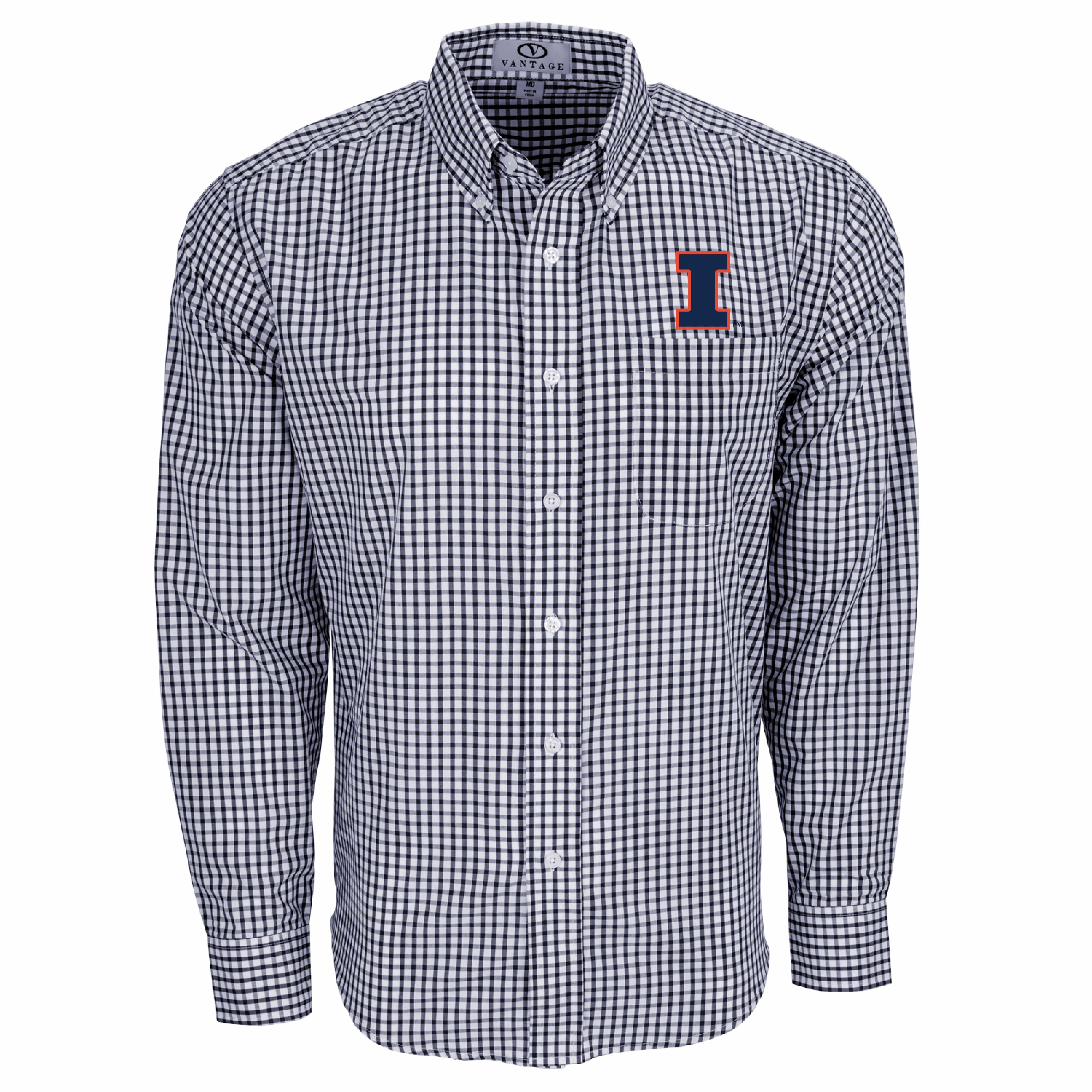 big and tall gingham dress shirt Men's Cutter & Buck Navy New England Patriots Big & Tall Easy Care Stretch Gingham Long Sleeve Button-Down Dress Shirt