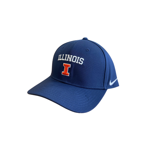 Illinois Fighting Illini Nike Rise Structured Navy Adjustable Hat