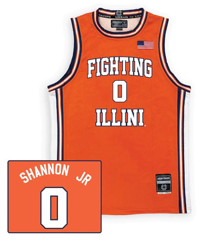 Illinois Fighting Illini Youth Terrance Shannon Jr. #0 Basketball Jersey