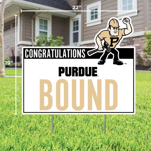 CONGRATULATIONS PURDUE BOUND LAWN SIGN – Gameday Spirit Fanstore