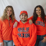 Illinois Fighting Illini Orange 2 Color Arch Long-Sleeve T-Shirt
