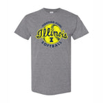 Illinois Fighting Illini Grey Softball Short-Sleeve T-Shirt