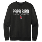 BSU Cardinals Men's Black Papa Bird Crew