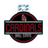 BSU Cardinals Blue84 Striped Decal