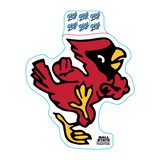 BSU Cardinals Dancin' Charlie Blue 84 Decal