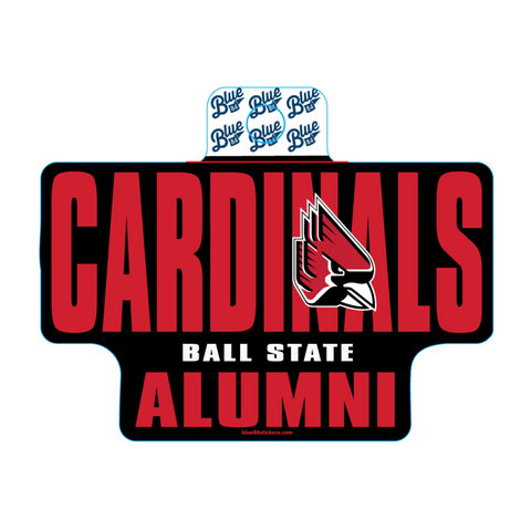 Ball State Cardinals Alumni Blue 84 Decal