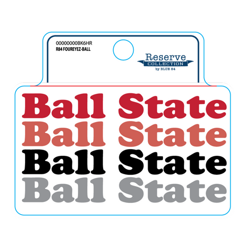 BSU Cardinals Blue 84 Foureyez Decal