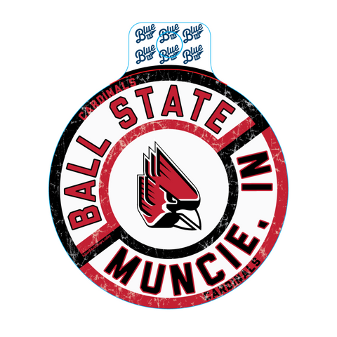 BSU Cardinals Bright Spot Blue 84 Decal