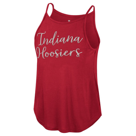 Indiana Hoosiers Women's Red Script Tank