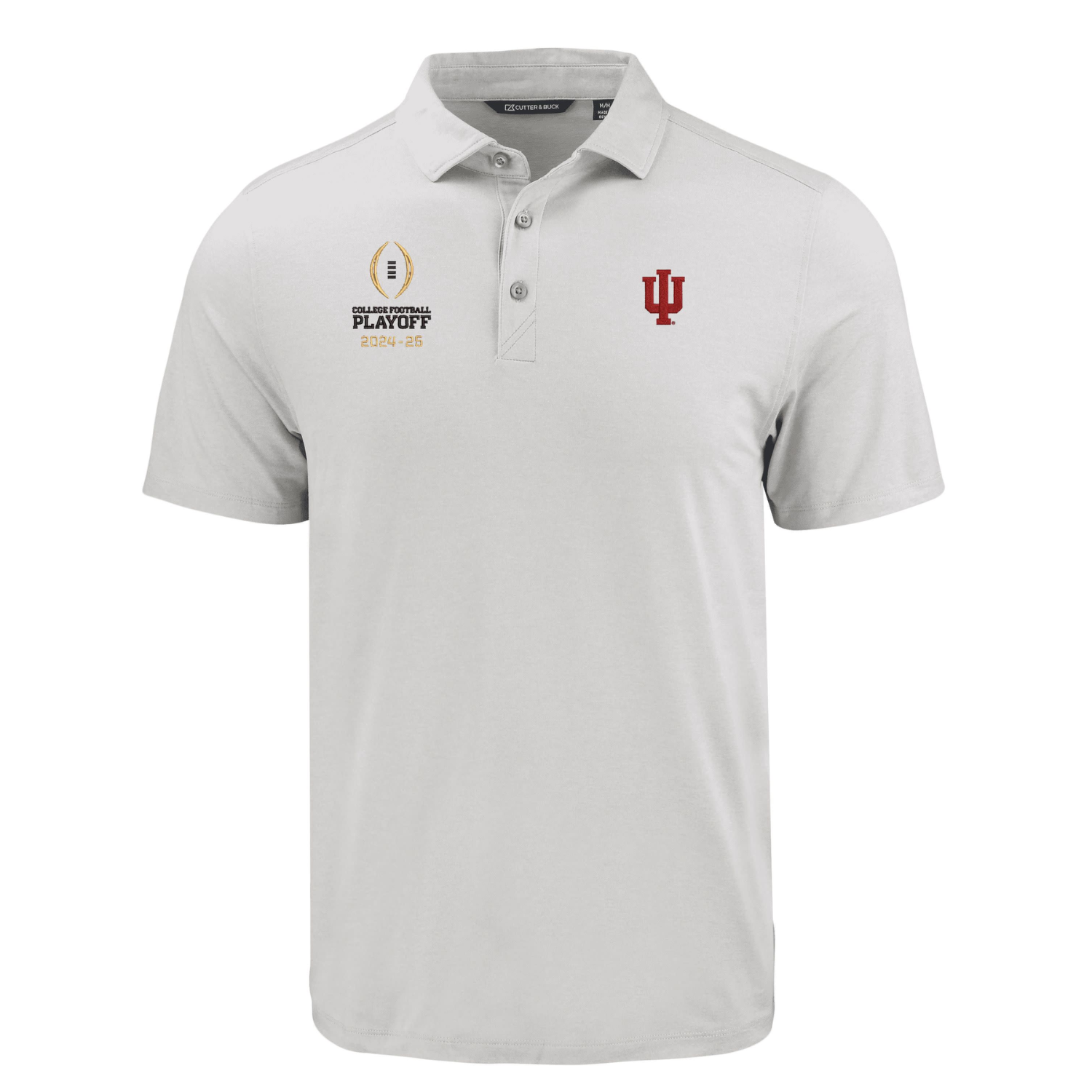 Indiana Hoosiers College Football Playoff Men's Grey Polo