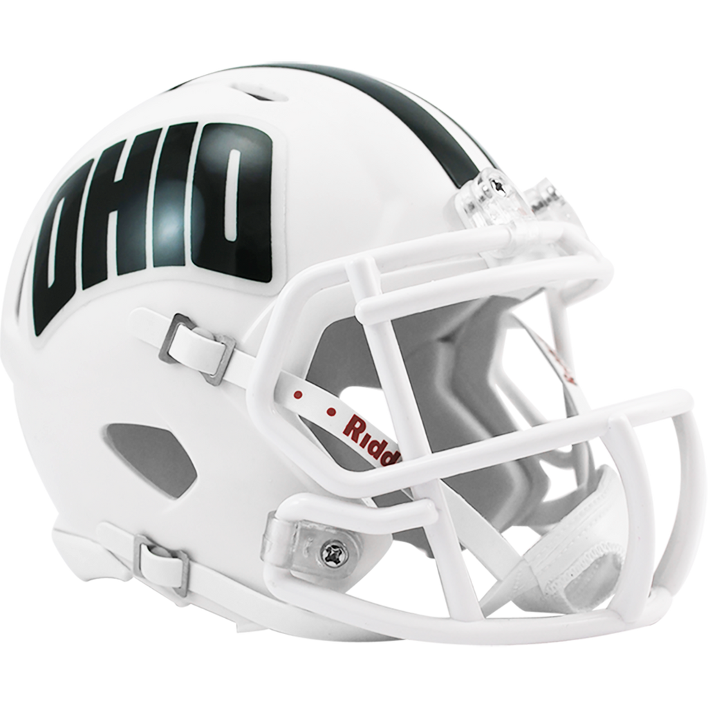 Ohio Bobcats White Mini Replica Football Helmet Ohio Bobcats White Mini Replica Football Helmet