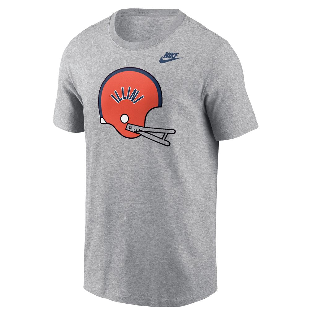 Illinois Fighting Illini Men's Nike Retro Football Helmet T-Shirt