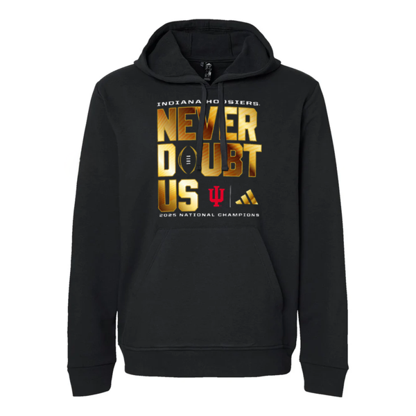 Indiana Football National Champions Black/Gold Adidas Hoodie