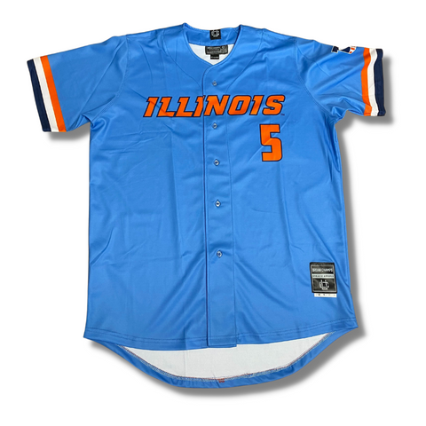 Illinois Fighting Illini Powder Blue Baseball Jersey