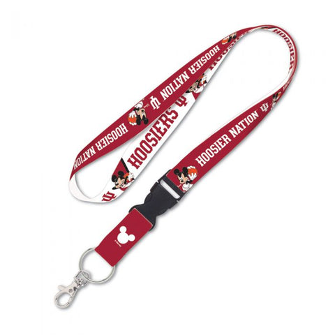 Indiana Hoosiers Mickey Mouse Lanyard