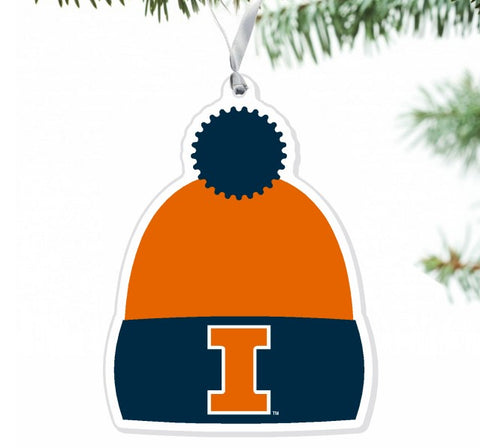 Illinois Fighting Illini Beanie Ornament