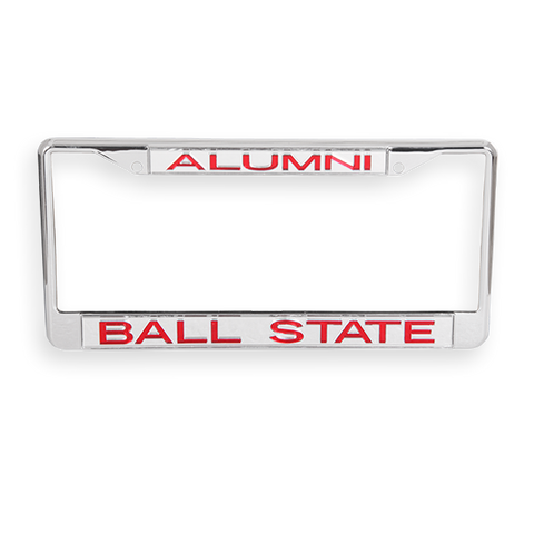 Ball State Cardinals Alumni License Plate Frame Mirror/Red