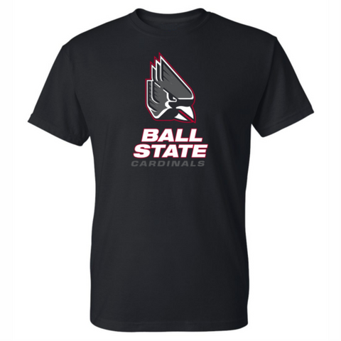 Ball State Cardinals Black Short Sleeve T-Shirt