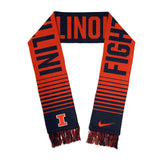 Illinois Fighting Illini Nike Verbiage Knit Scarf