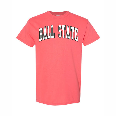 BSU Cardinals Coral Arch Logo T-Shirt