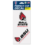 BSU Cardinals 2-pack Decals