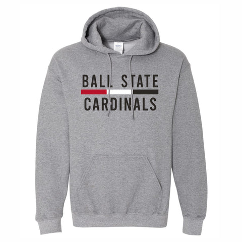 BSU Cardinals Men's Bar Hoodie