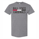 BSU Cardinals 3-Color Bar Tee