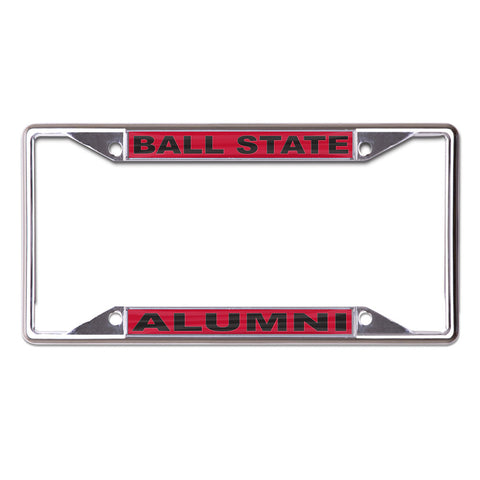 BSU Cardinals Alumni Chrome Red/Black License Plate Frame