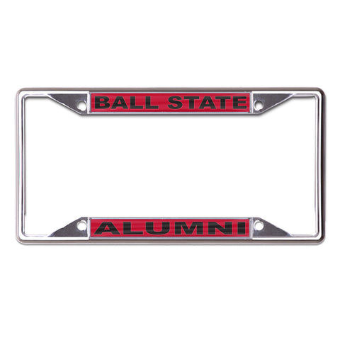 BSU Cardinals Alumni Chrome Red/Black License Plate Frame