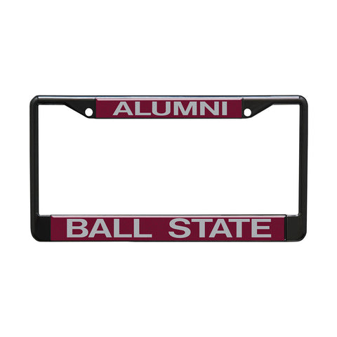 BSU Cardinals Alumni Silver/Red Black Plate Frame