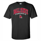 BSU Cardinals Men's Black Arch T-Shirt