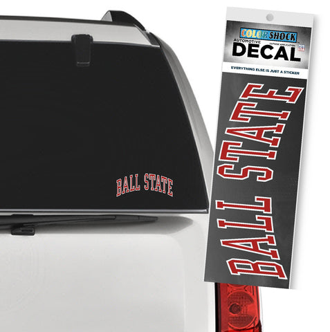 BSU Cardinals Arched Auto Decal