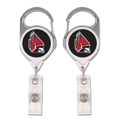 BSU Cardinals Badge Holder with Clip