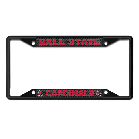 BSU Cardinals Black License Plate Frame