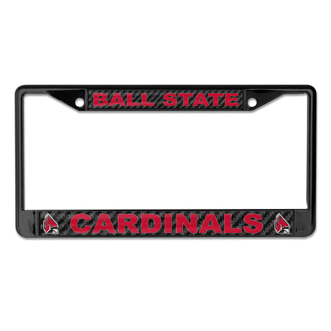 BSU Cardinals Black Primary Plate Frame