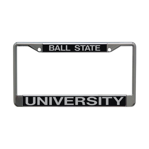 BSU Cardinals Black/Chrome License Plate Frame