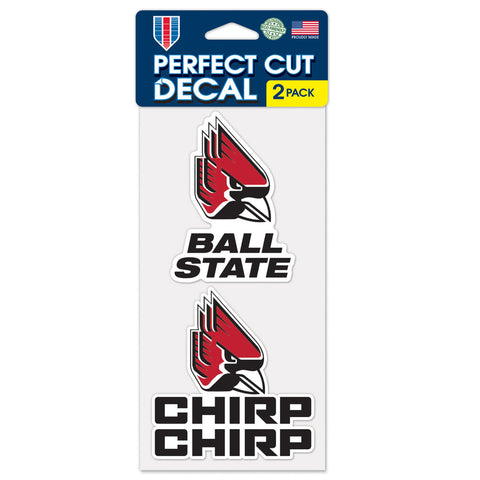 BSU Cardinals Decals 2-Pack Chirp Chirp