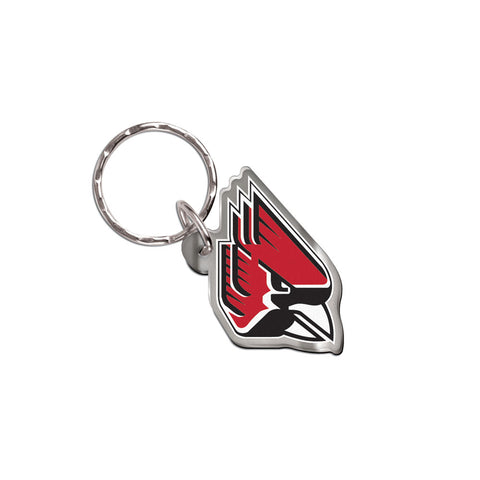 BSU Cardinals Freeform Cardinal Keychain