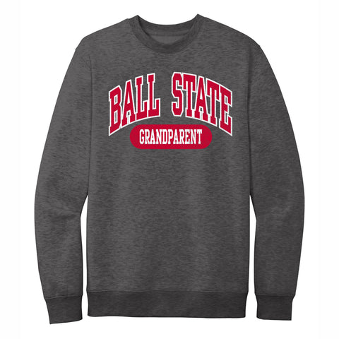 BSU Cardinals Grandparent Charcoal Crewneck Sweatshirt